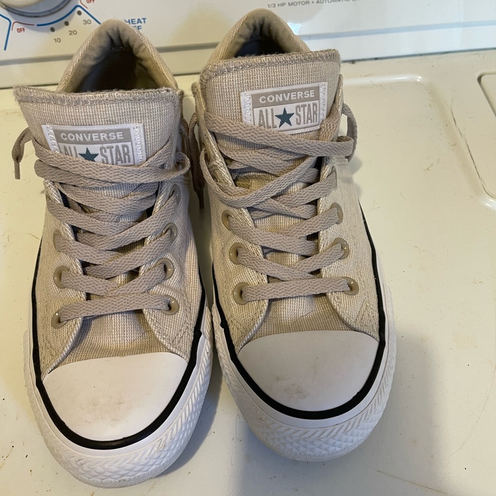 Tan or crème converse